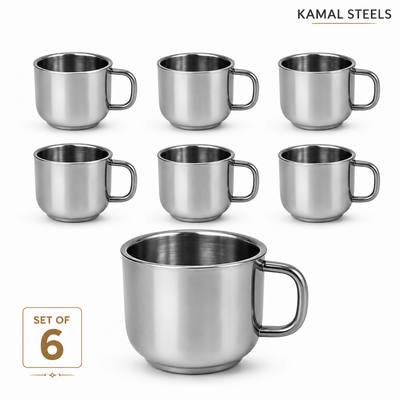 CLASSIC CUP (Set of 6) — wholesale stainless steel from Kamal Steels Mumbai